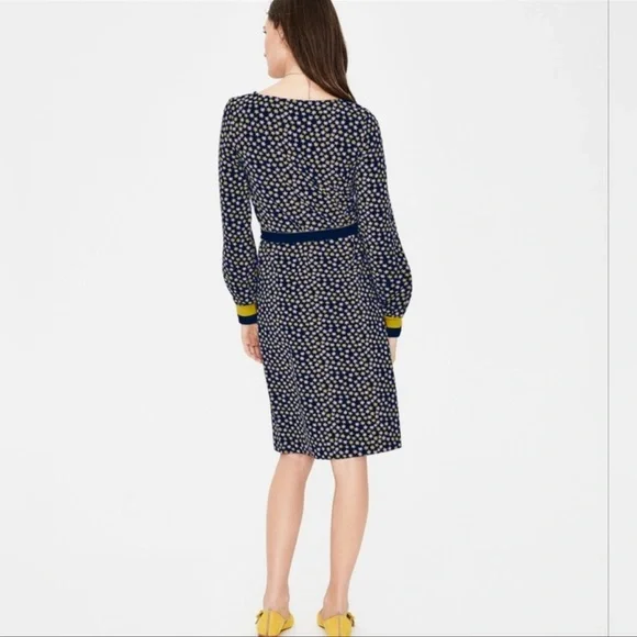 Boden Star Fawn Jersey Midi Dress 4R - Picture 3 of 14